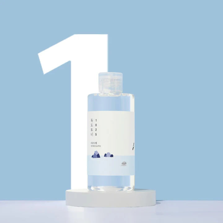 ROUND LAB 1025 Dokdo Toner 6.76 Fl Oz, Oil Control and Reduces Excess Sebum, Gentle Exfoliating Facial Toner, Deep Sea Water for Moisturization