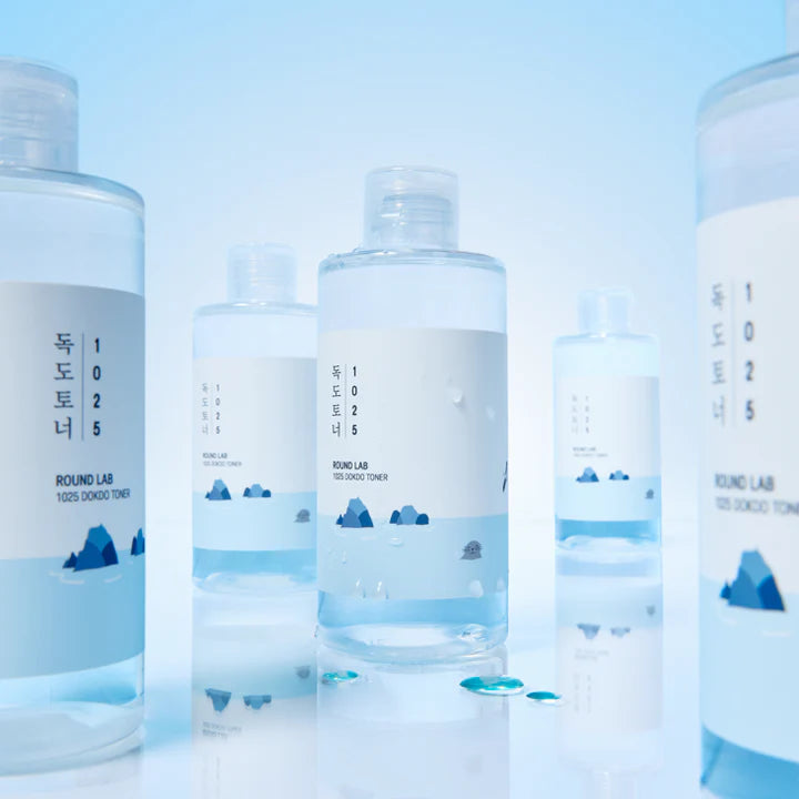 ROUND LAB 1025 Dokdo Toner 6.76 Fl Oz, Oil Control and Reduces Excess Sebum, Gentle Exfoliating Facial Toner, Deep Sea Water for Moisturization