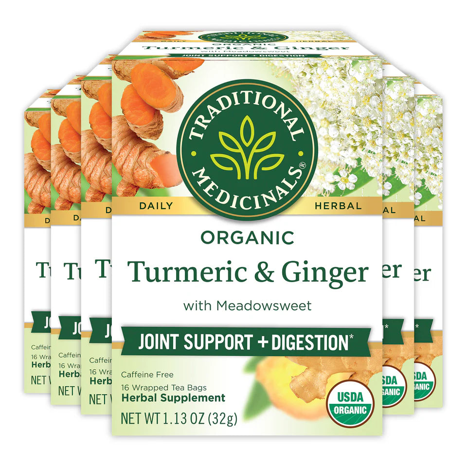 Traditional Medicinals Turmeric & Ginger with Meadowsweet Tea