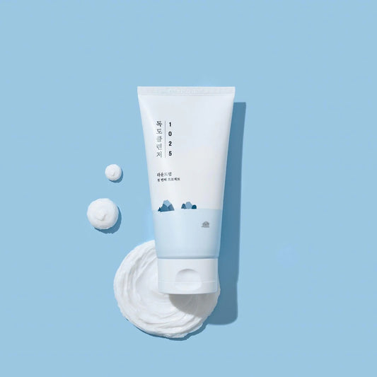 ROUND LAB 1025 Dokdo Cleanser 5.07 Fl Oz, Low pH Facial Cleanser for Sensitive Skin, Rich Soft Bubbles for Deep Cleansing and Makeup Removal, Hydrating Face Wash with Deep Sea Water