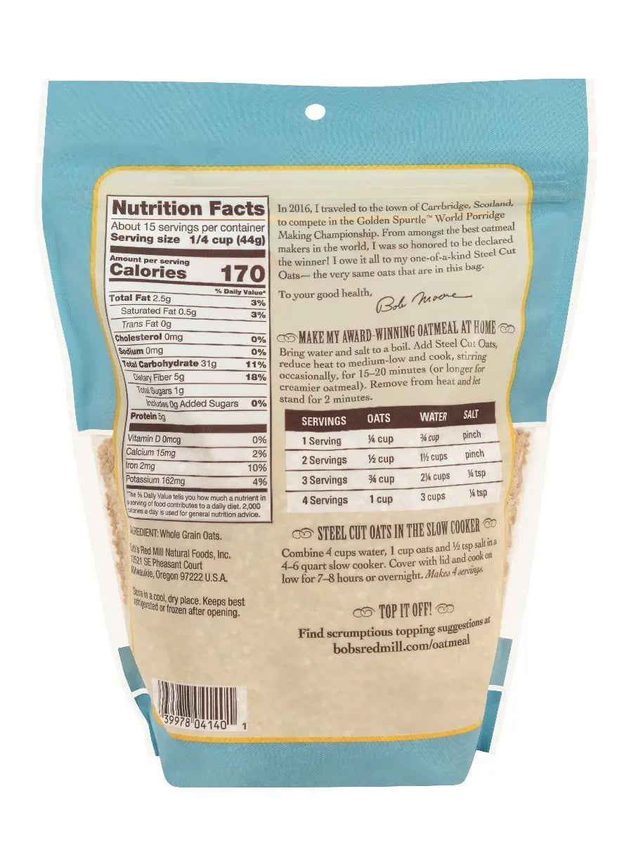 Bob's Red Mill Steel Cut Oats