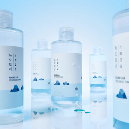 ROUND LAB 1025 Dokdo Toner 6.76 Fl Oz, Oil Control and Reduces Excess Sebum, Gentle Exfoliating Facial Toner, Deep Sea Water for Moisturization