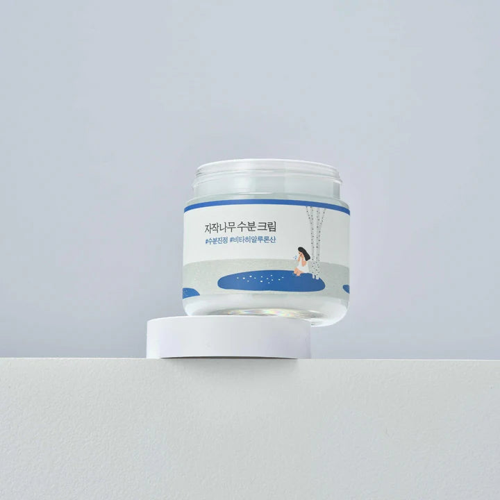 ROUND LAB Birch Juice Moisturizing Cream 2.7 Fl Oz, 48-Hour Deep Hydrating Face Moisturizer with Birch Sap & Vita Hyaluronic Acid for Acne-Prone Skin