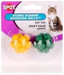 Ethical Pet Atomic Bouncng Ball Cat Toy (2 Pack)