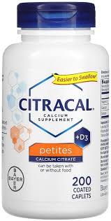 Citracal Calcium Citrate + D3 Petites Tablets - 200 ct