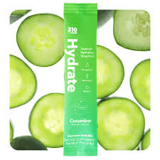 310 Hydrate Cucumber Electrolytes Powder Packets - No Sugar Hydration Packets with Key Vitamins & Minerals - Keto Friendly - Tasty Sugar Free Electrolyte Drink - 30 Single Servings